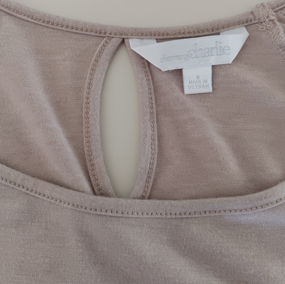 Charming Charlie Lace Rose Embroidered Top Women's Size Small - Picture 10 of 12